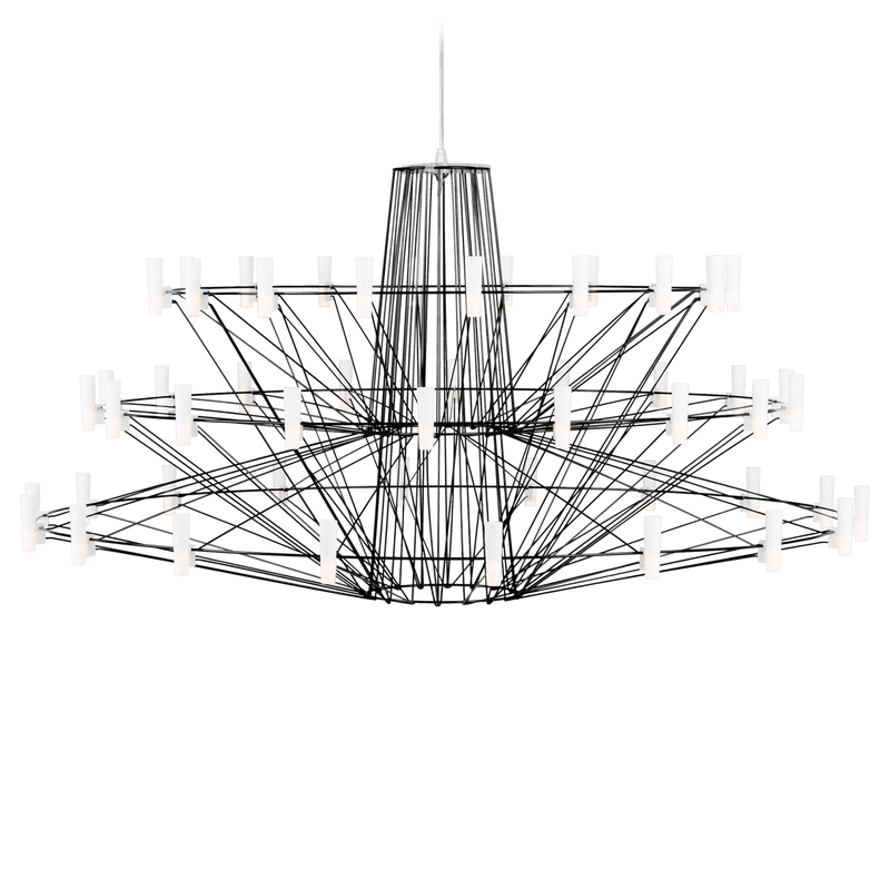 Coppélia Suspended Chandelier - Moooi - Chandeliers - Small - Black - HORNE