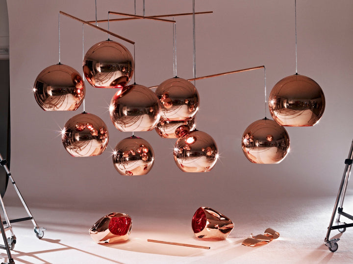 Copper LED Round 25 Pendant - Tom Dixon - Pendants - HORNE