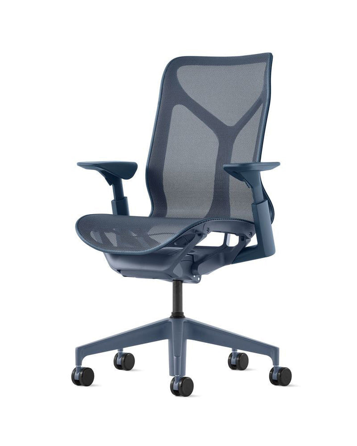Cosm™ Chair - Mid Back - Herman Miller® - Chairs - White Frame/Chassis with Mineral Base - HORNE