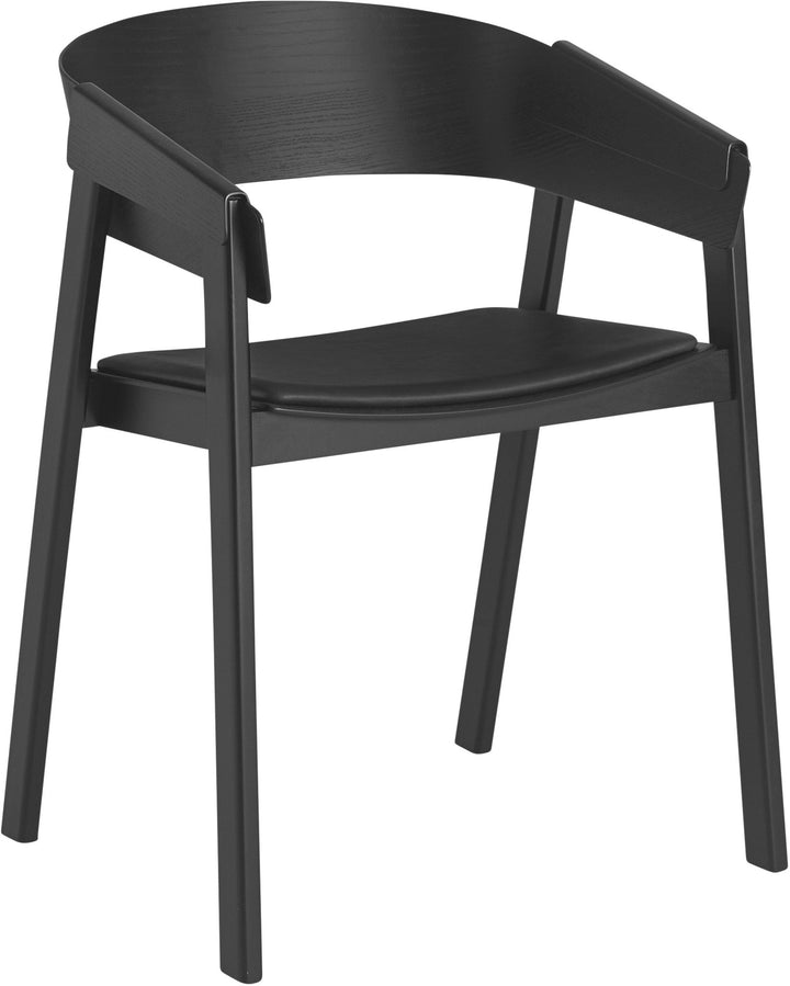 Cover Armchair - Muuto - Chairs - Refine Leather Black/Black - HORNE