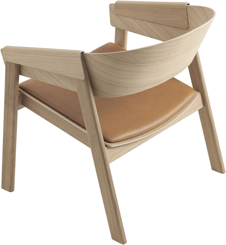 Cover Lounge Chair - Muuto - Chairs - Refine Leather Cognac/Oak - HORNE