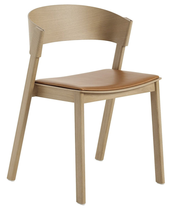 Cover Side Chair - Muuto - Chairs - Refine Leather Cognac/Oak - HORNE