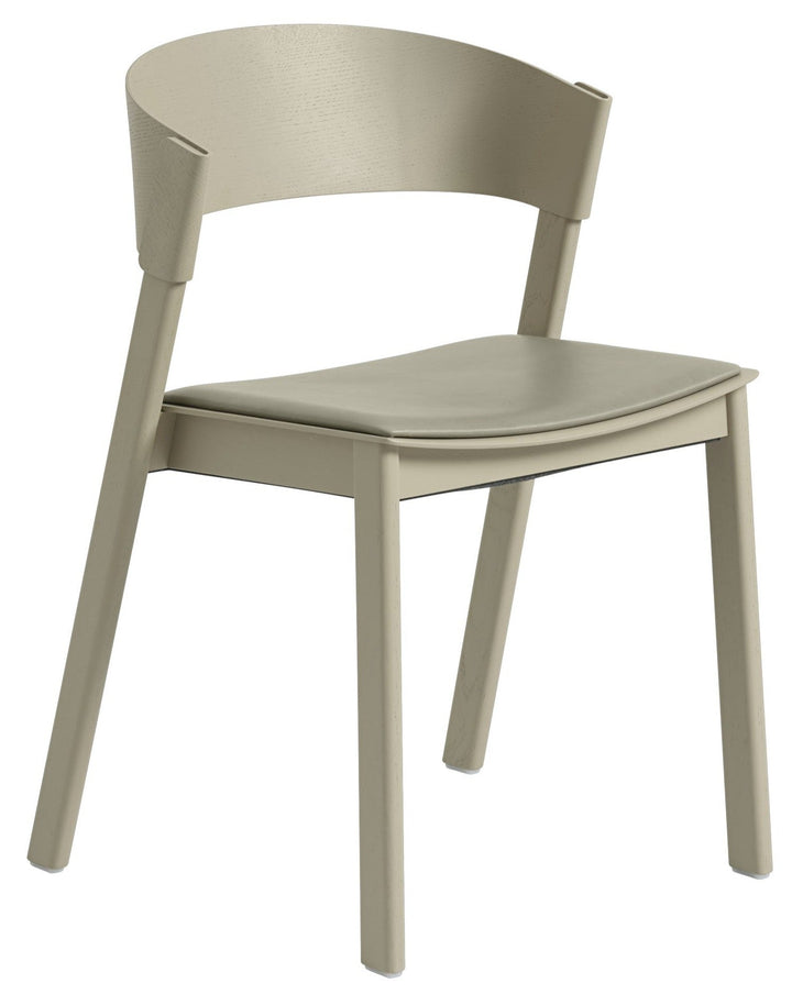 Cover Side Chair - Muuto - Chairs - Refine Leather Stone/Dark Beige - HORNE