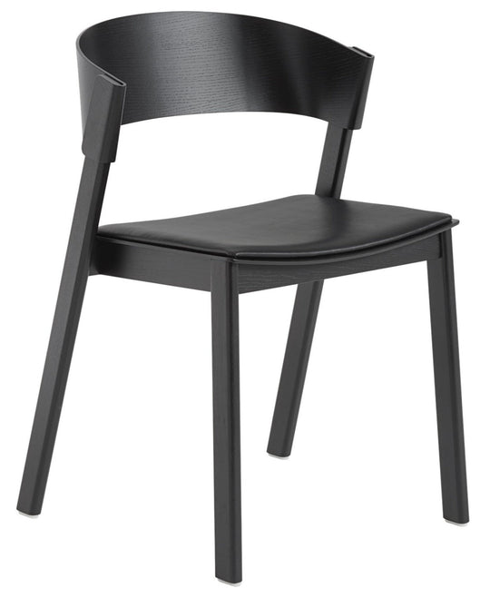 Cover Side Chair - Muuto - Chairs - Refine Leather Black/Black - HORNE