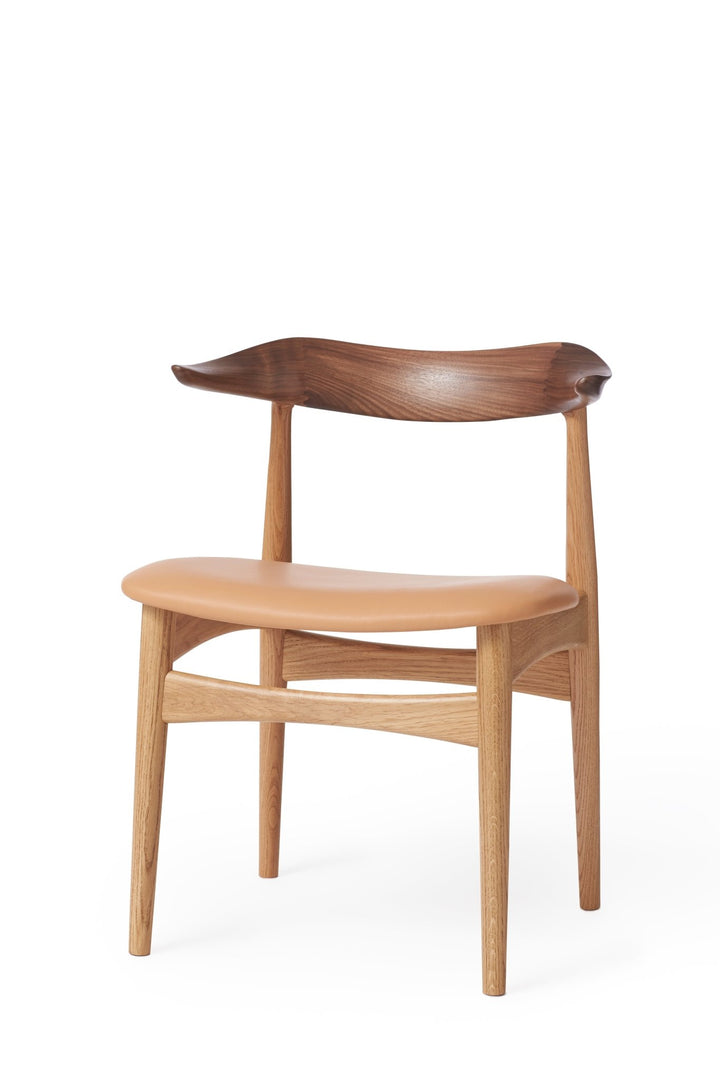 Cow Horn Dining Chair - Warm Nordic - Chairs - Soavé - Walnut/Oak Mix - HORNE