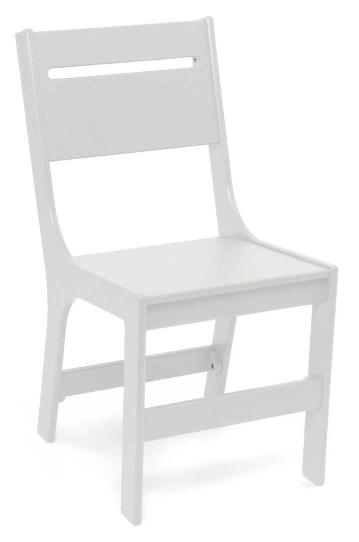 Cricket Dining Chair - Slotted Back - Loll Designs - Outdoor Furniture - Cloud White - HORNE