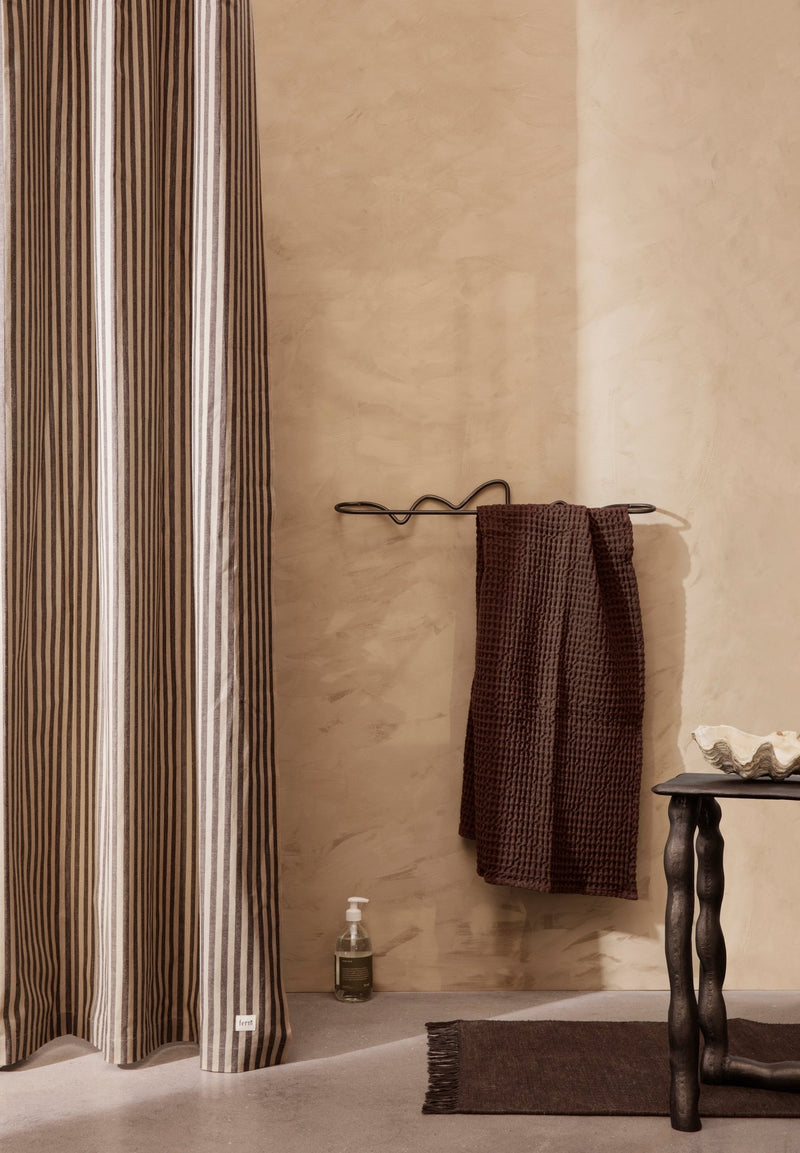 Curvature Towel Hanger - Ferm Living - Hangers & Hooks - Brass - HORNE