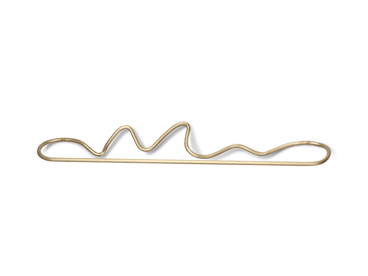 Curvature Towel Hanger - Ferm Living - Hangers & Hooks - Brass - HORNE