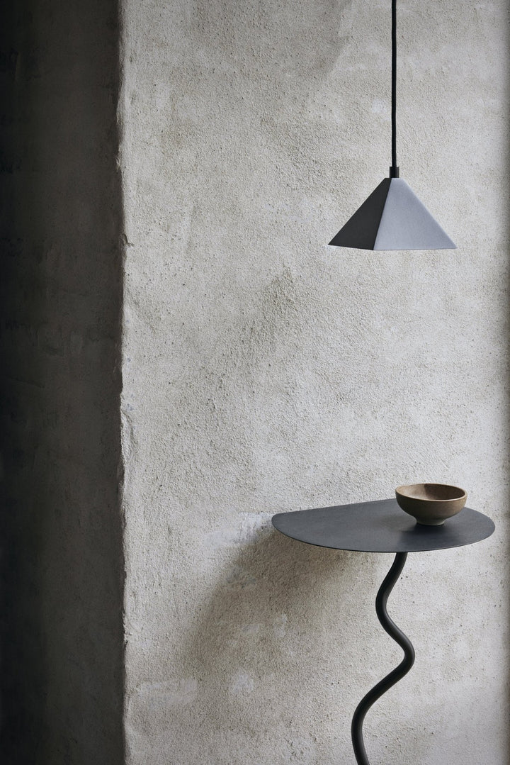 Curvature Wall Table - Ferm Living - Accent Tables - Black Brass - HORNE