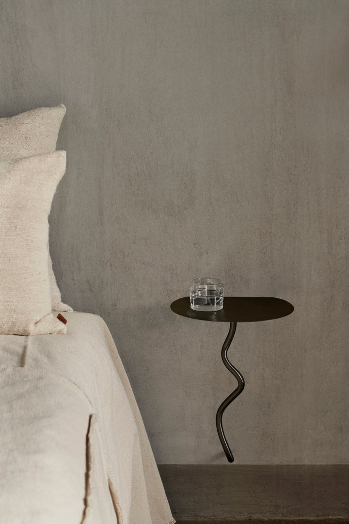 Curvature Wall Table - Ferm Living - Accent Tables - Black Brass - HORNE