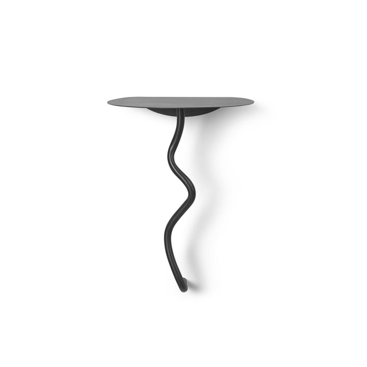Curvature Wall Table - Ferm Living - Accent Tables - Black Brass - HORNE
