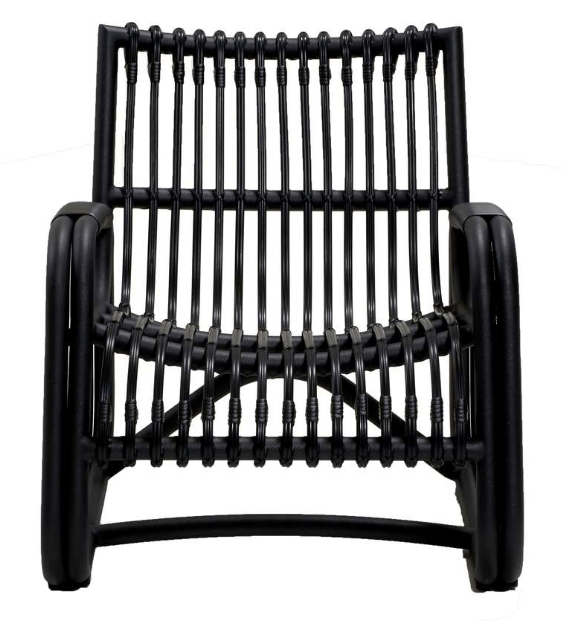 Curve Outdoor Lounge Chair - Cane Line - Outdoor Furniture - Lava Grey - HORNE