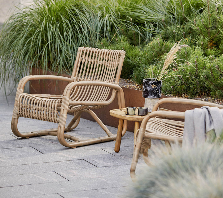 Curve Outdoor Lounge Chair - Cane Line - Outdoor Furniture - Lava Grey - HORNE