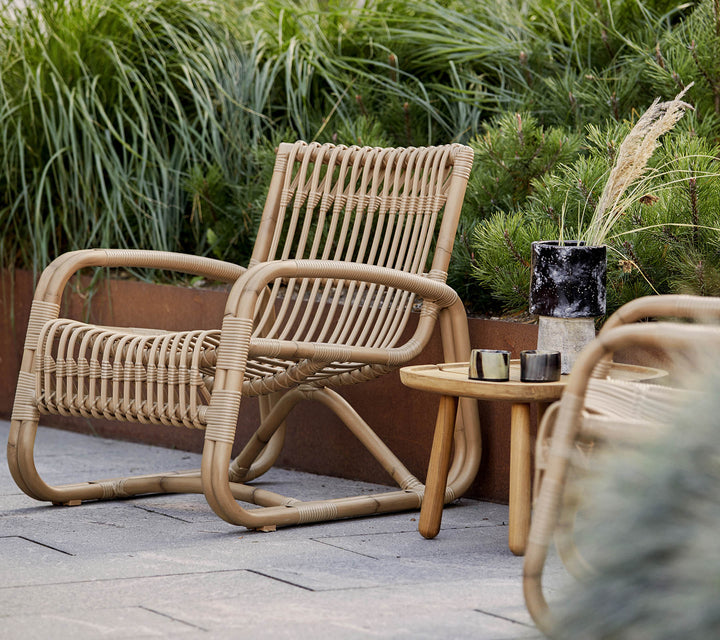Curve Outdoor Lounge Chair - Cane Line - Outdoor Furniture - Lava Grey - HORNE
