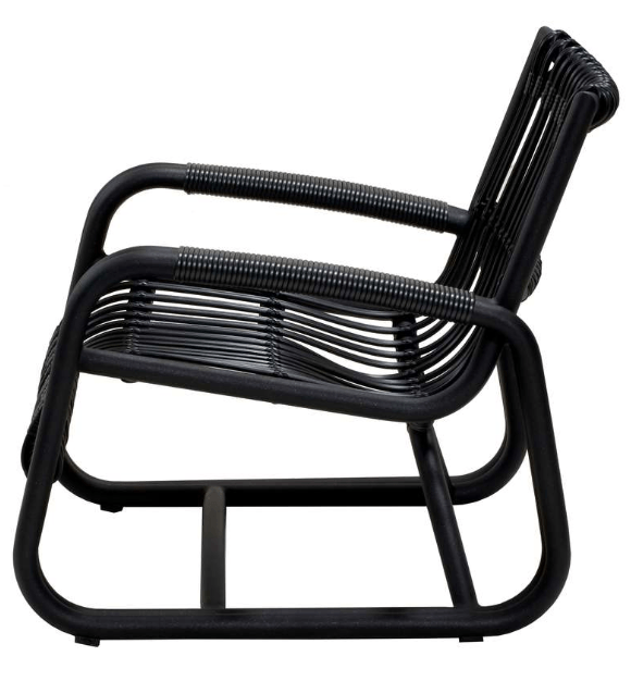 Curve Outdoor Lounge Chair - Cane Line - Outdoor Furniture - Lava Grey - HORNE