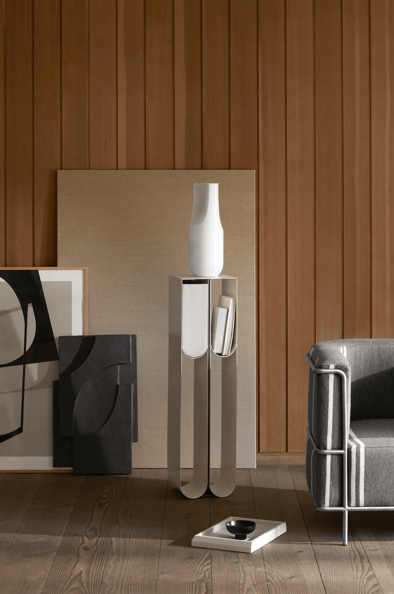 Curved Pedestal - Kristina Dam - Shelving - Beige - HORNE