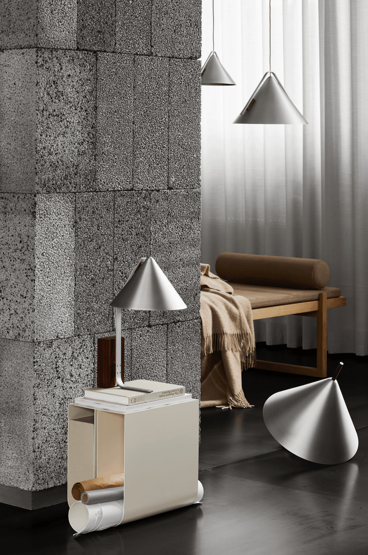 Curved Side Table - Kristina Dam - Tables + Desks - Stainless Steel - HORNE