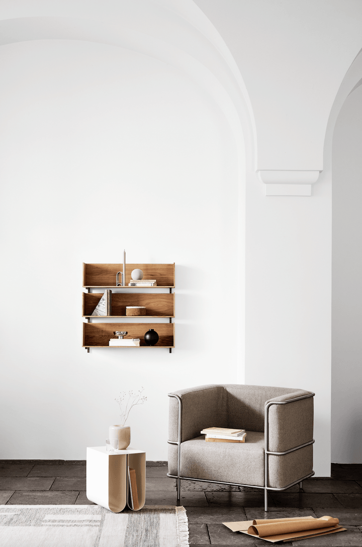 Curved Side Table - Kristina Dam - Tables + Desks - Stainless Steel - HORNE