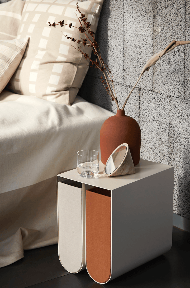 Curved Side Table - Kristina Dam - Tables + Desks - Stainless Steel - HORNE
