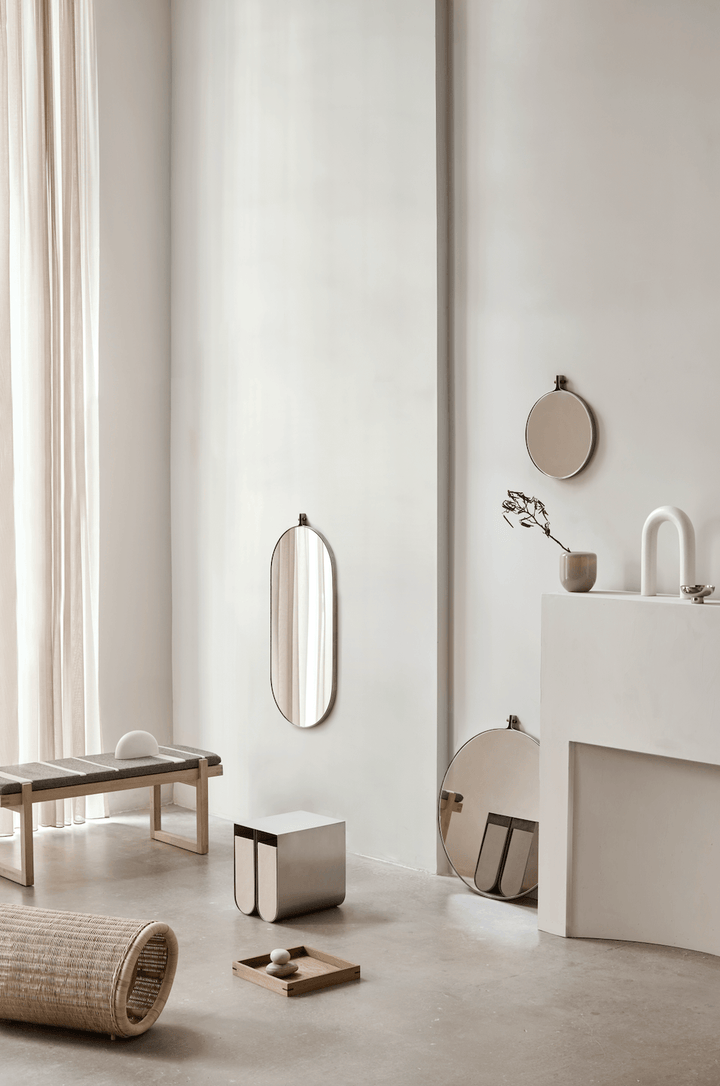 Curved Side Table - Kristina Dam - Tables + Desks - Stainless Steel - HORNE