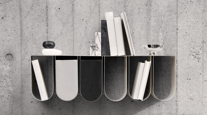 Curved Wall Shelf - Kristina Dam - Shelving - Beige - HORNE