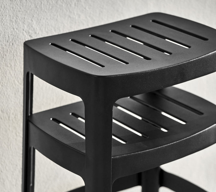 Cut Bar Stool High - Cane Line - Outdoor Furniture - White - HORNE