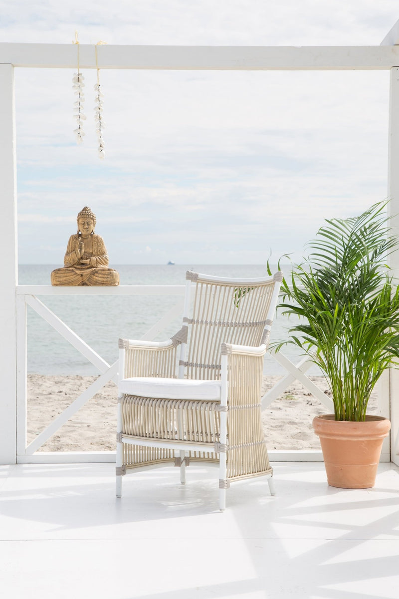 Davinci Chair - Exterior - Sika Design - Outdoor Furniture - Natural - Snow White 100% Polyester - HORNE