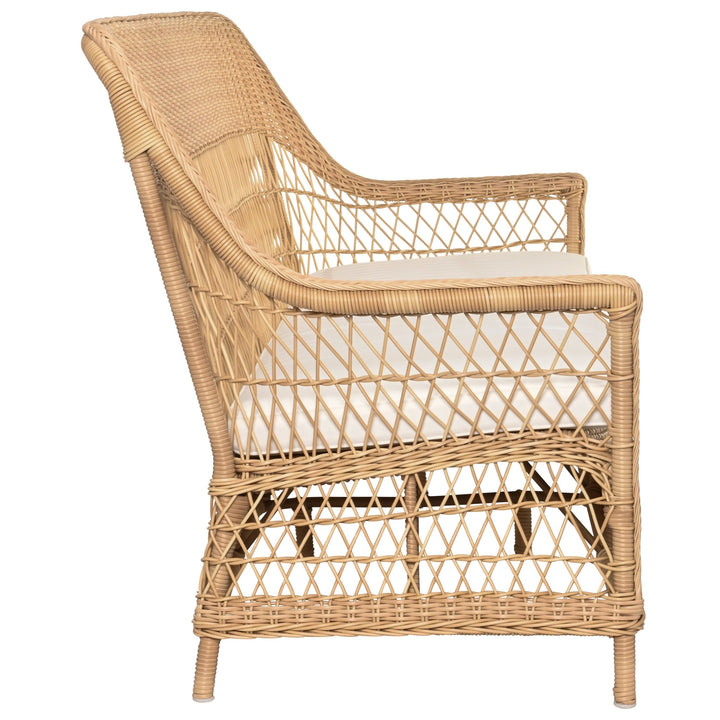 Dawn 3 - Seater Sofa - Exterior - Sika Design - Outdoor Furniture - Natural - Tempotest Canvas White - HORNE