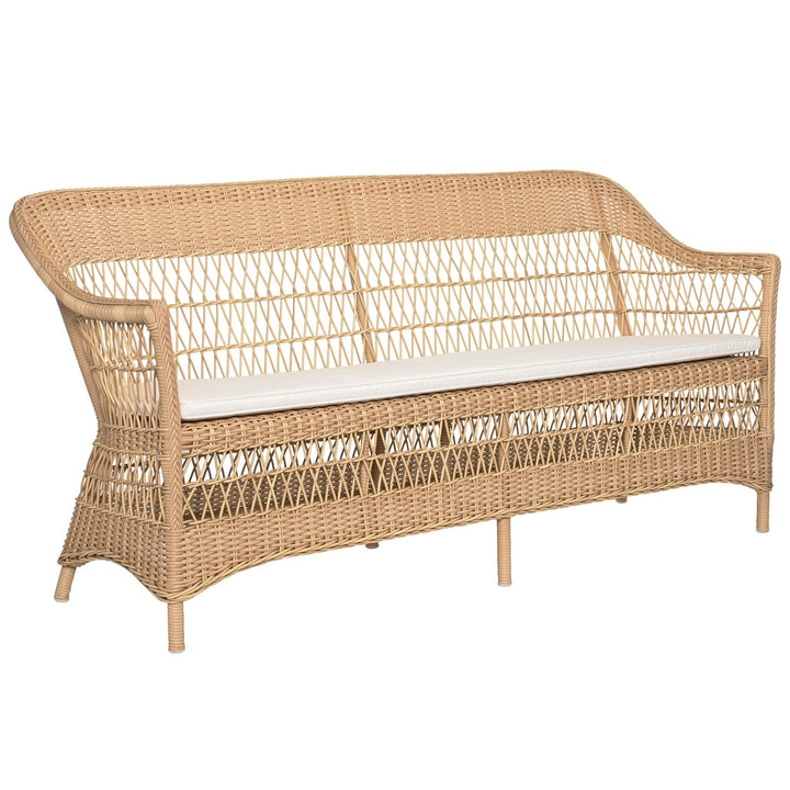 Dawn 3 - Seater Sofa - Exterior - Sika Design - Outdoor Furniture - Natural - Sunbrella Sailcloth Seagull - HORNE