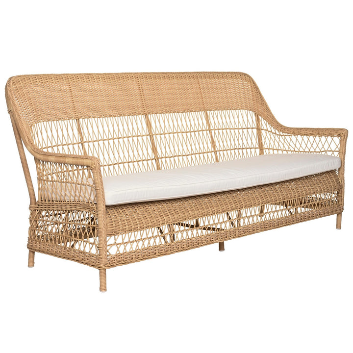 Dawn 3 - Seater Sofa - Exterior - Sika Design - Outdoor Furniture - Natural - Snow White 100% Polyester - HORNE