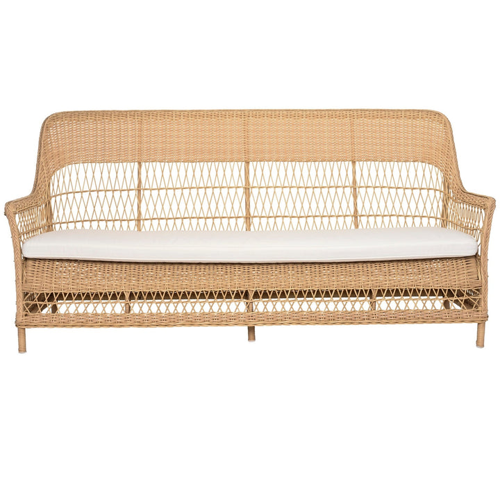 Dawn 3 - Seater Sofa - Exterior - Sika Design - Outdoor Furniture - Natural - Tempotest Canvas White - HORNE