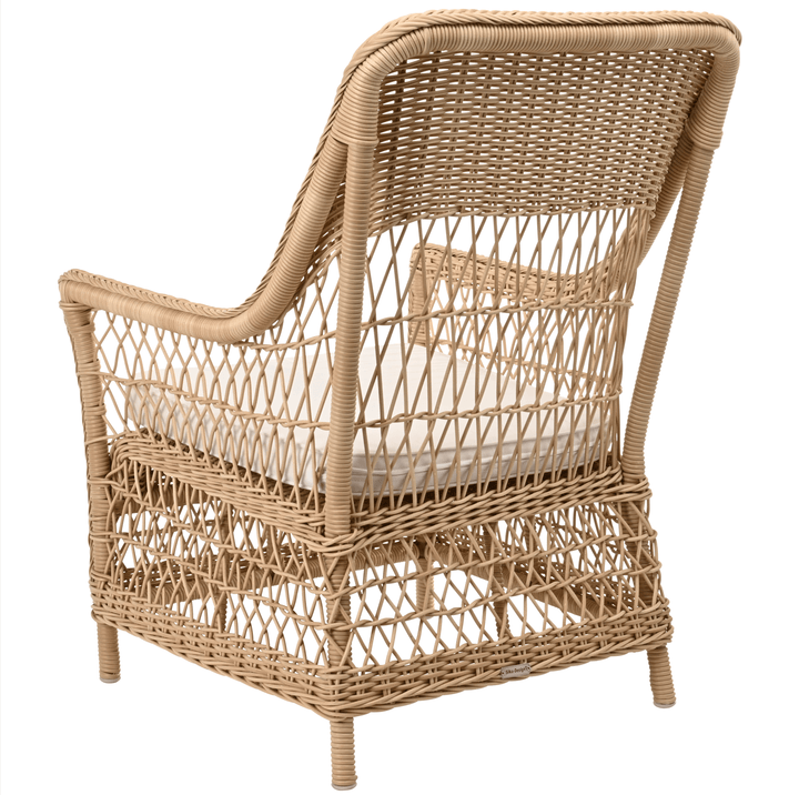 Dawn Lounge Chair - Exterior - Sika Design - Outdoor Furniture - Natural - Tempotest Canvas White - HORNE