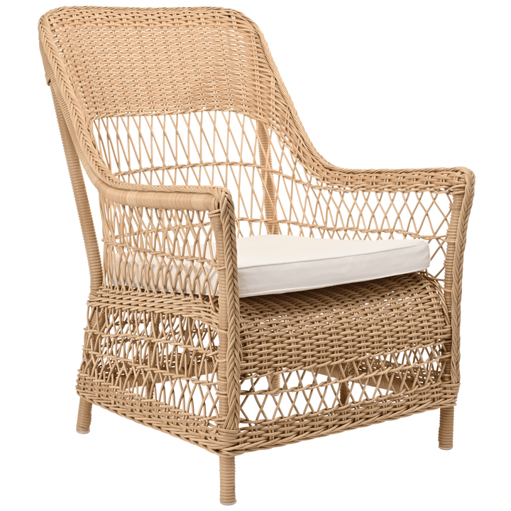 Dawn Lounge Chair - Exterior - Sika Design - Outdoor Furniture - Natural - Snow White 100% Polyester - HORNE