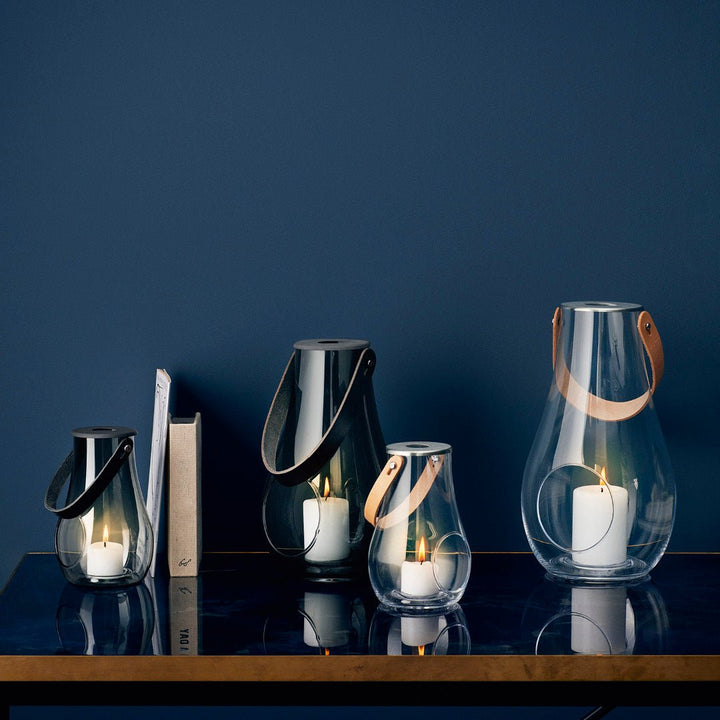 Design with Light Lantern - Smoke - Holmegaard - Candle Holders - 9.8" - HORNE