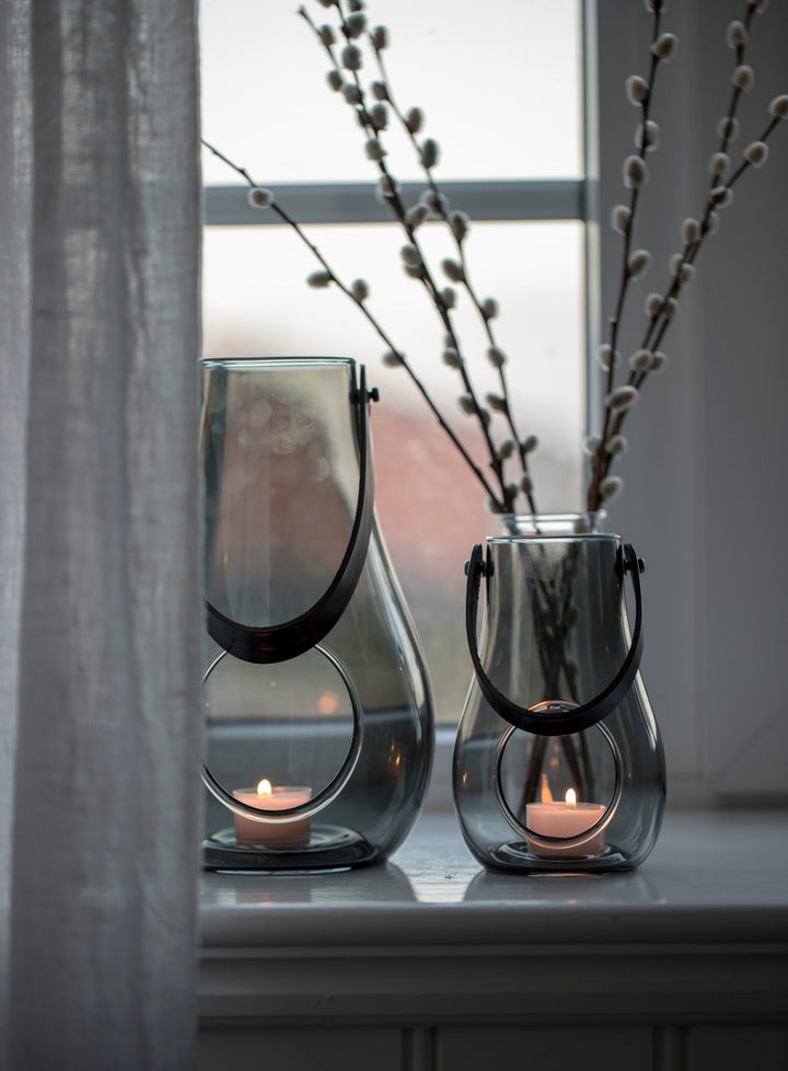 Design with Light Lantern - Smoke - Holmegaard - Candle Holders - 9.8" - HORNE