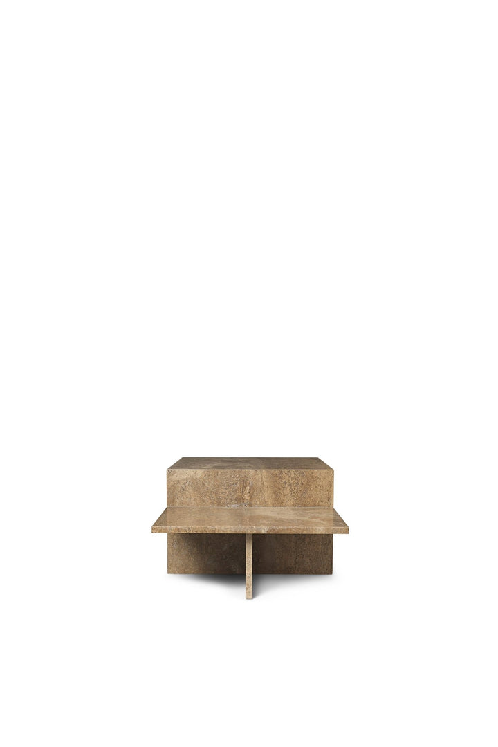 Distinct Coffee Table - Ferm Living - Tables + Desks - Dark Brown Travertine - HORNE