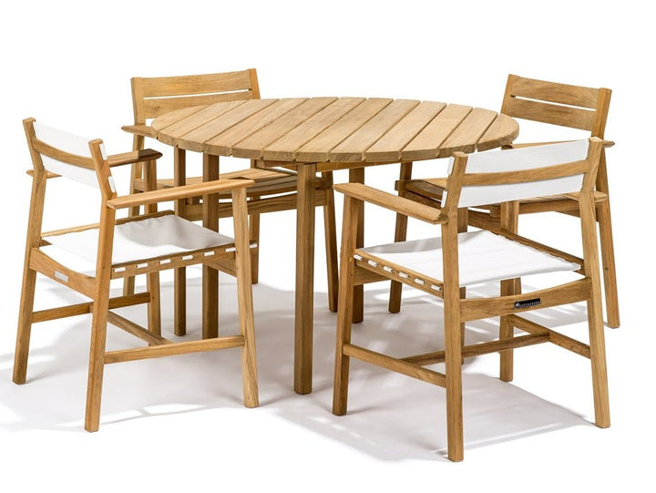 Djuro Dining Chair - Teak & Fabric