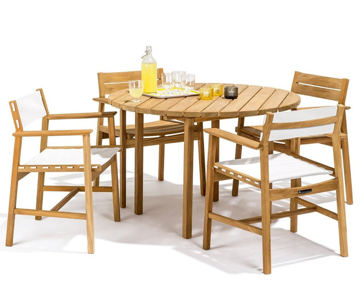Djuro Dining Chair - Teak & Fabric