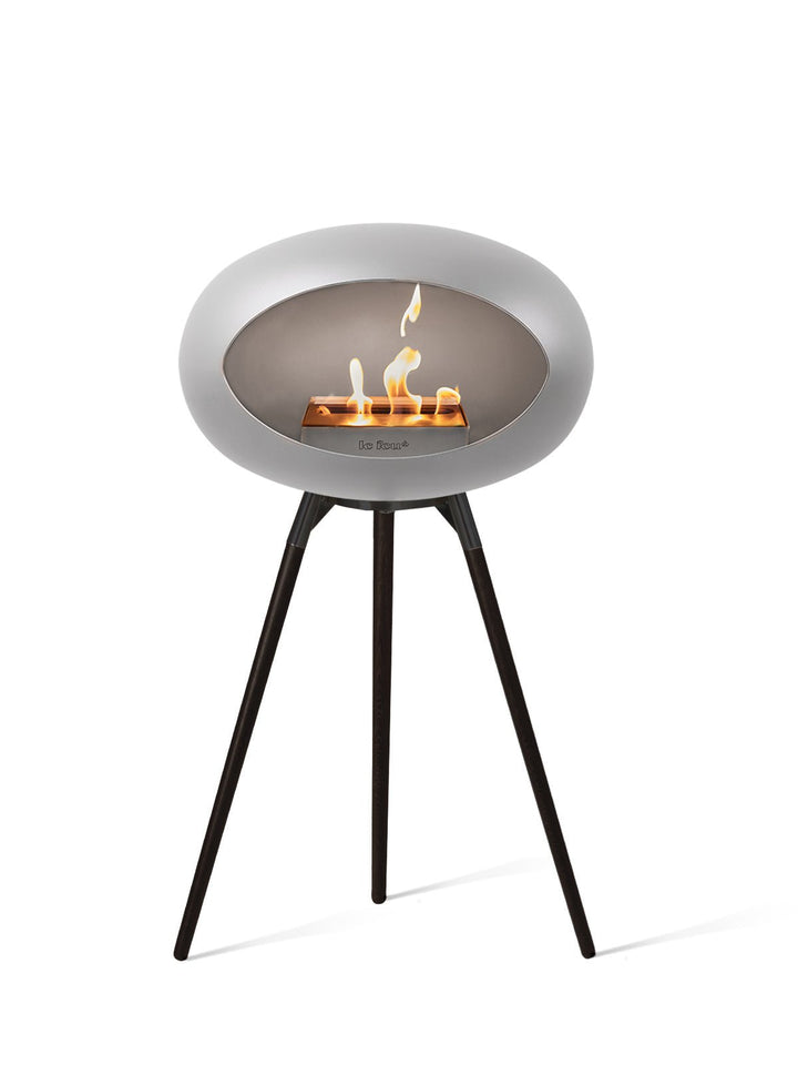 Dome - Ground High - Le Feu - Fire Pits + Grills - Nickel Dome - Black Bowl - Black Legs - HORNE