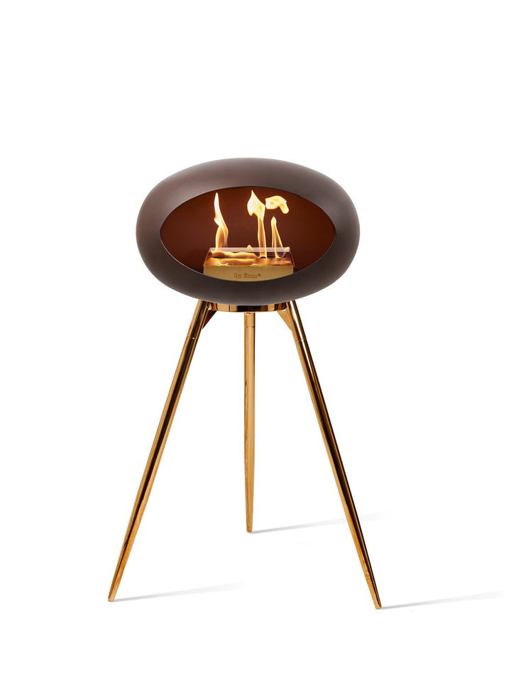 Dome - Ground High - Le Feu - Fire Pits + Grills - Mocca Dome - Rose Gold Bowl - Rose Gold Legs - HORNE
