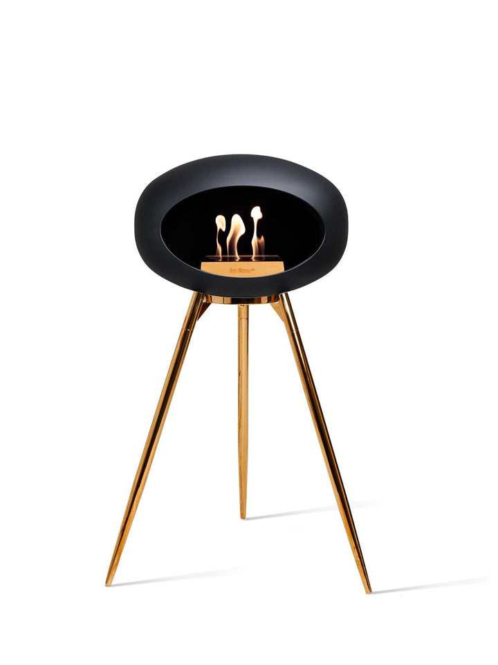 Dome - Ground High - Le Feu - Fire Pits + Grills - Black Dome - Rose Gold Bowl - Rose Gold Legs - HORNE
