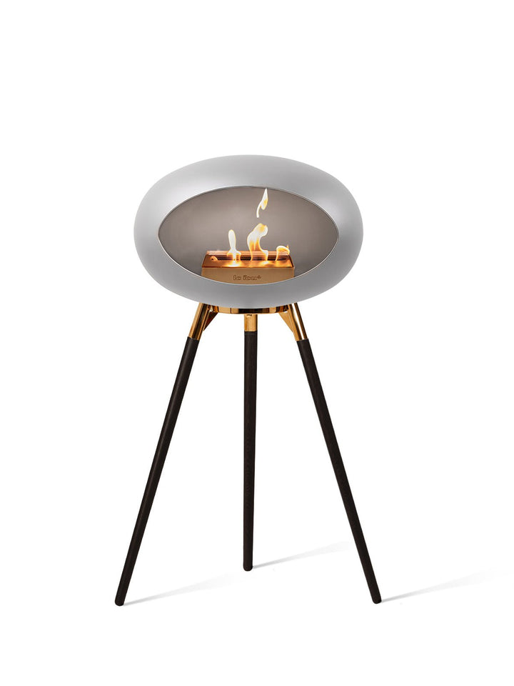 Dome - Ground High - Le Feu - Fire Pits + Grills - Nickel Dome - Rose Gold Bowl - Black Legs - HORNE