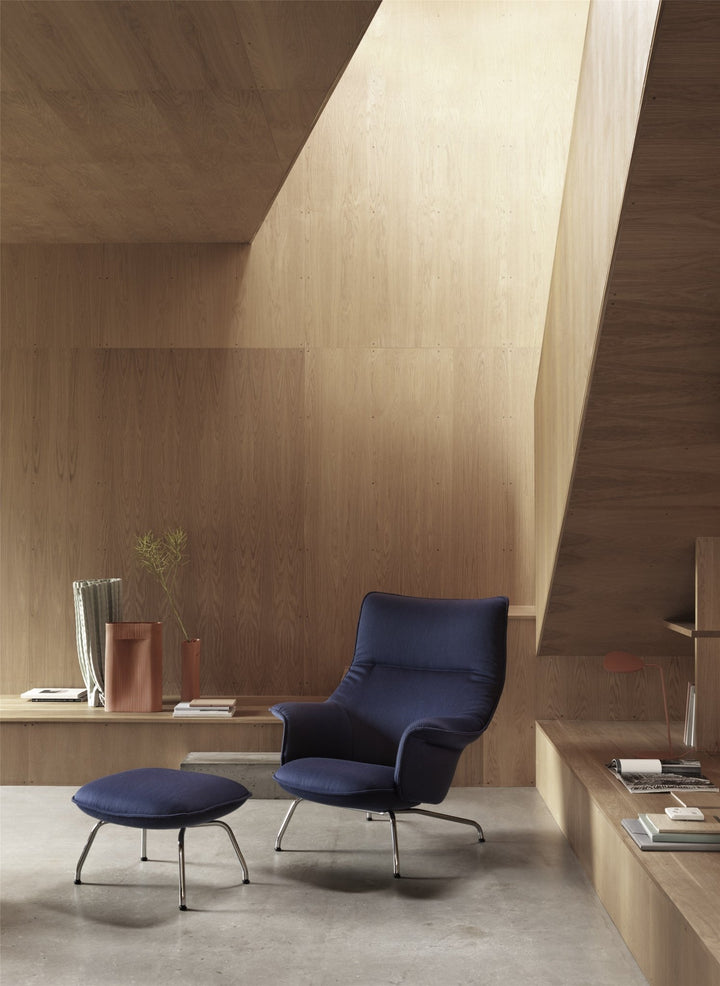 Doze Ottoman - Muuto - Stools + Benches + Ottomans - Refine Leather Cognac/Anthracite Black - HORNE