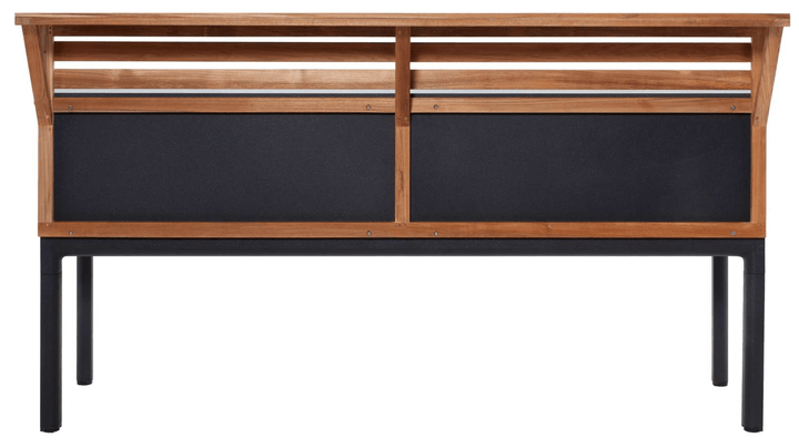Drop Kitchen - Cane Line - Outdoor Furniture - Fossil Ceramic Without Sink - Add Teak Kitchen Wall - HORNE