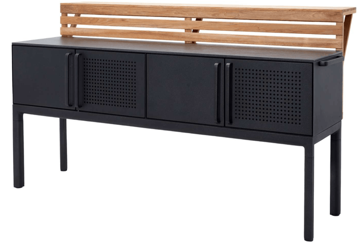 Drop Kitchen - Cane Line - Outdoor Furniture - Stainless Steel With Sink - Add Teak Kitchen Bar - HORNE
