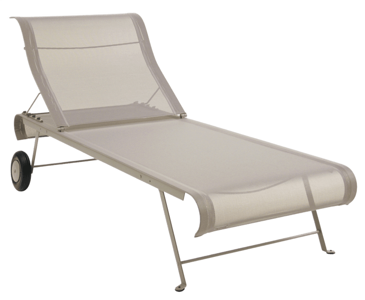 Dune Sunlounger - Stereo Fabric - Fermob - Outdoor Furniture - Nutmeg - HORNE