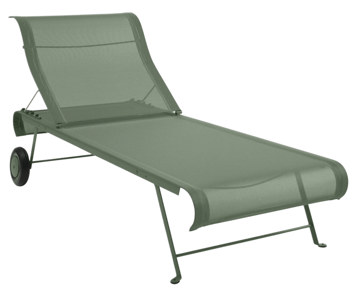 Dune Sunlounger - Stereo Fabric - Fermob - Outdoor Furniture - Cactus - HORNE