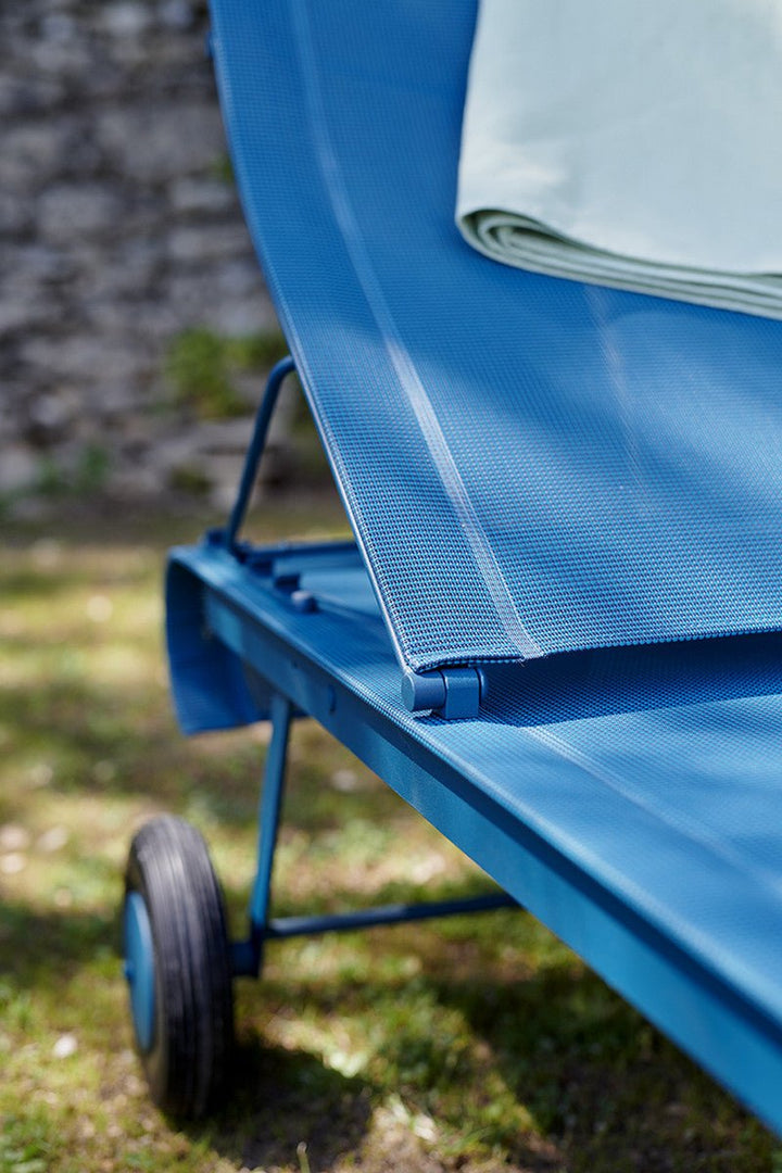 Dune Sunlounger - Stereo Fabric - Fermob - Outdoor Furniture - Clay Grey - HORNE