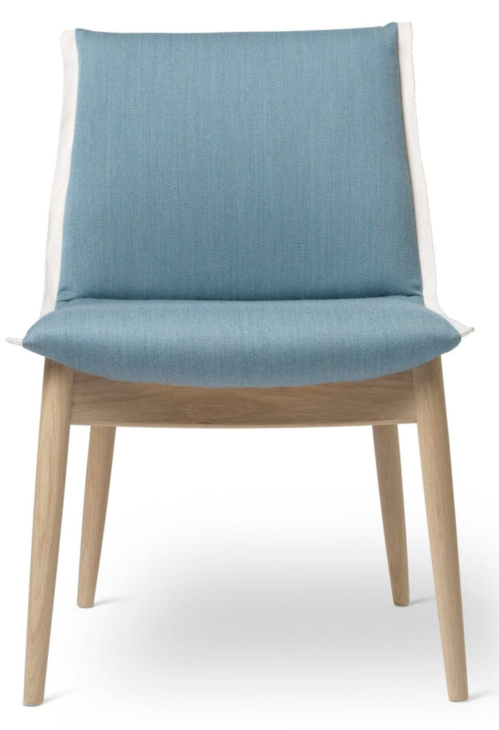 E004 Embrace Chair - Carl Hansen & Son - Chairs - White Oiled Oak/Mood 3103 Fabric - HORNE