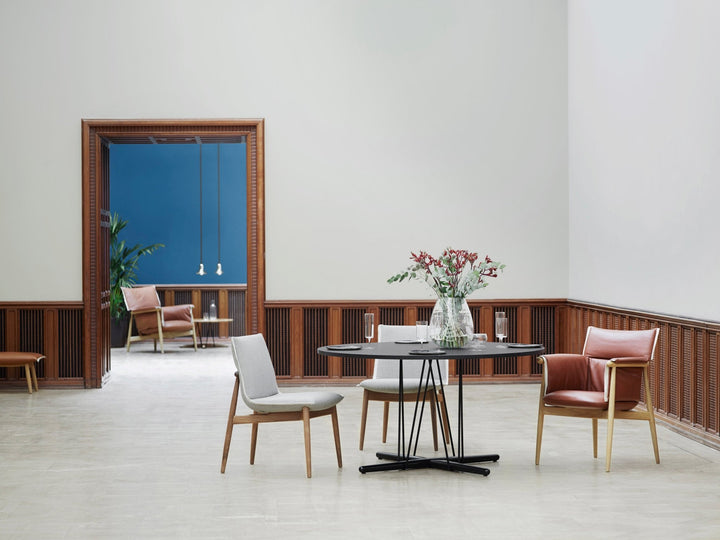 E004 Embrace Chair - Carl Hansen & Son - Chairs - Oiled Walnut/Clara 144 Fabric - HORNE